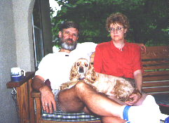 My wife and I on our porch